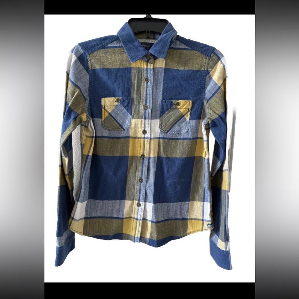 American Eagle Vintage Fit Flannel Plaid Women's LS Shirt Size 6 Cotton